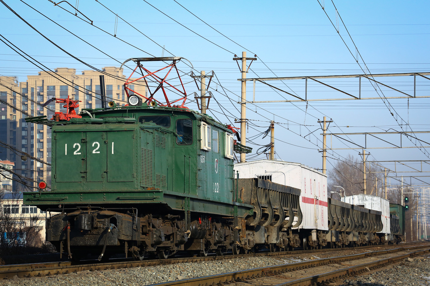 中国遼寧省・撫順炭鉱に残る日本統治時代に製造された電気機関車