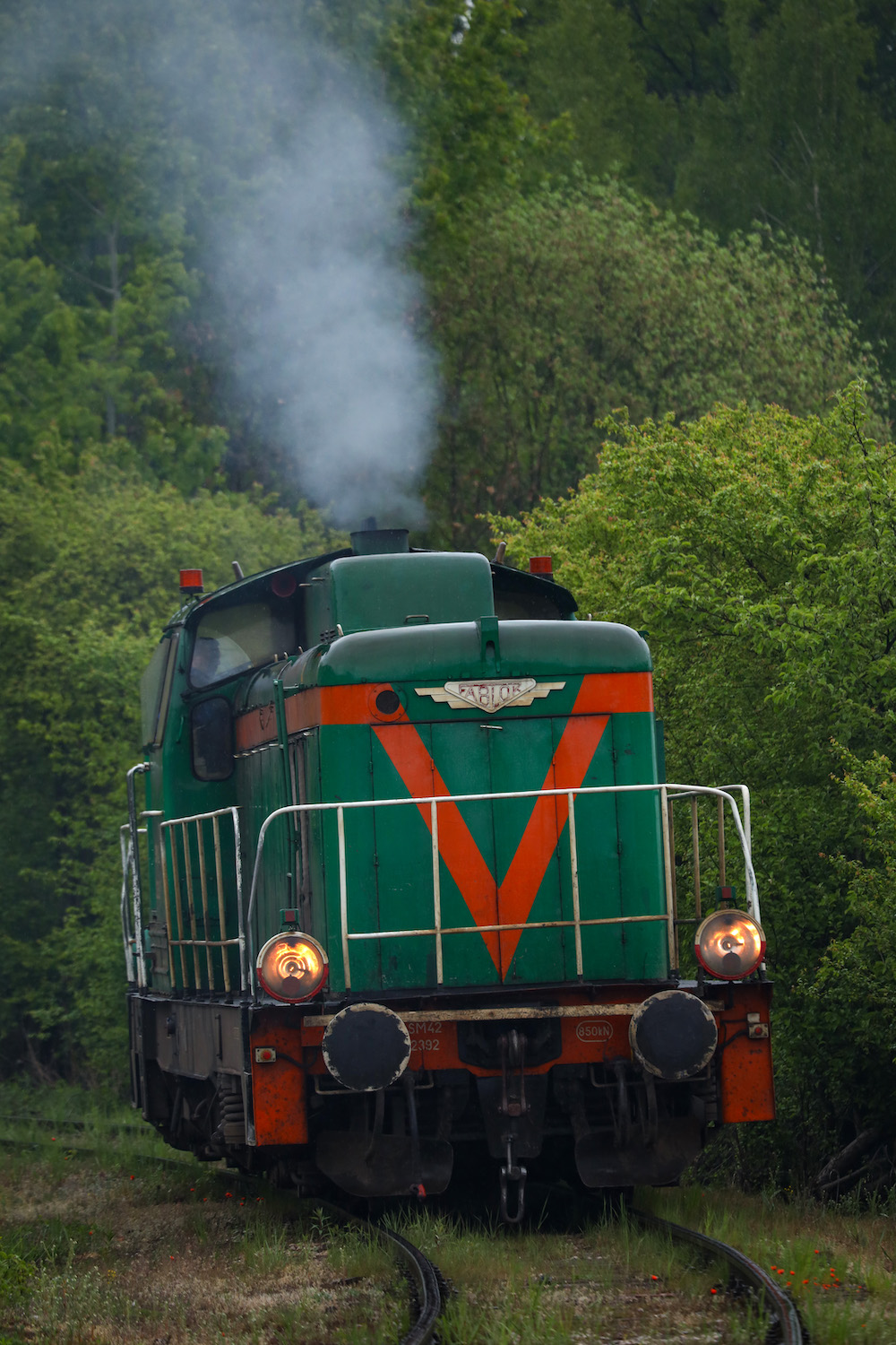 ポーランド鉄道(PKP)のSM42型機関車を撮影